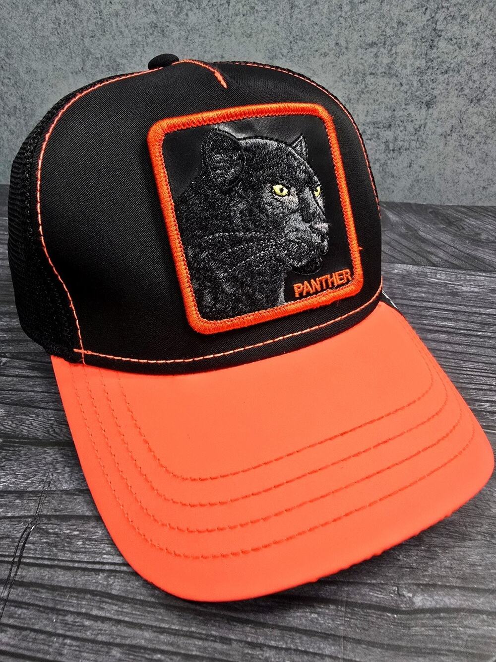 Goorin Bros Panther The Dark Shines Trucker Hat Glow In Dark Snapback EUC